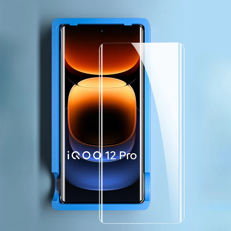 

Жидкое УФ-стекло для Vivo IQOO 12 Pro HD, матовая синяя Защитная пленка для экрана, для IQOO12, Iqoo12, 12Pro, защитная пленка