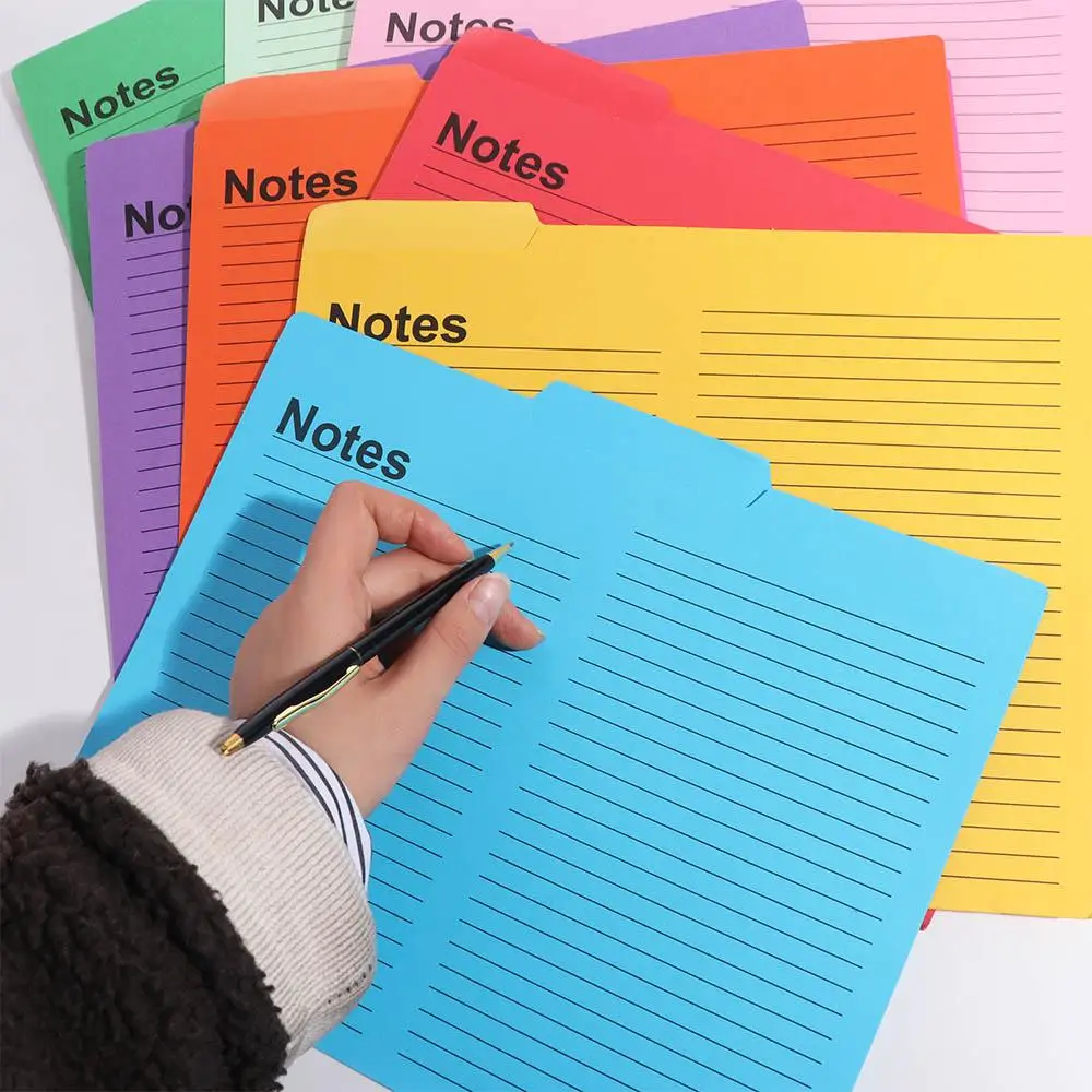 

Desktop Storage Writable Manila Folder Large Capacity Multifunctional Writing Notes a4 File Organizer Lineate Document Holder