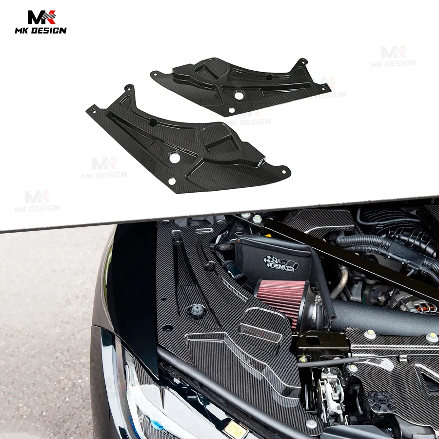 

Dry Carbon Fiber Engine Bay Cover for BMW G80 G81 M3 G82 G83 M4 Headlight Covers Engine Compartment Trim Cover Body Kit