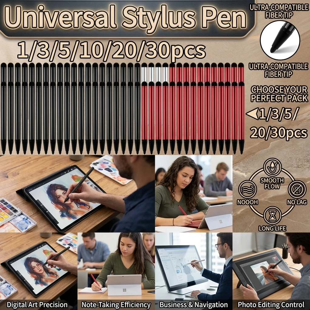 1-30PCS Universal Stylus Pen For Android Touch Screen Capacitive Pen Tilt Phone Tablet Stylus Pen For Xiaomi Huawei Tablet