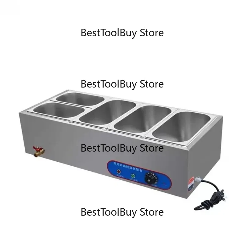 Food Heater Buffet Bain & Mary Pot Commercial 3 Pot Electric Bain & Mary Stainless Steel