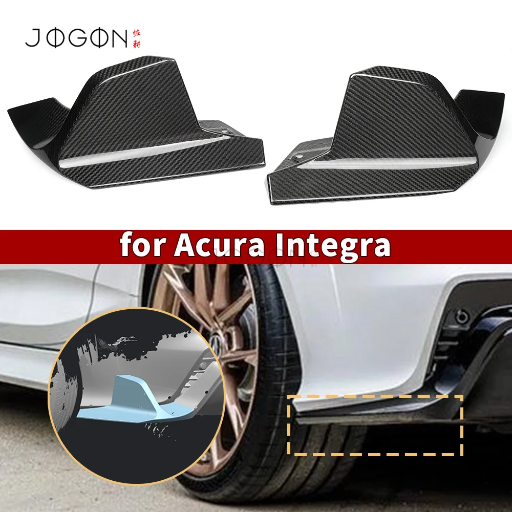 

For Acura Integra Type S DE5 2022+ Extension Rear Bumper Diffuser Lip Corner Real Carbon Fiber Exterior Accessories