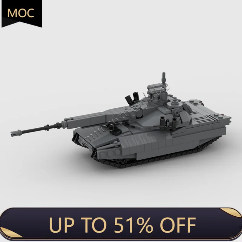 

412 детали MOC, легкая высокопроизводительная модель танка, модульные строительные блоки, технология «сделай сам», сборка, детские игрушки, рождественские подарки