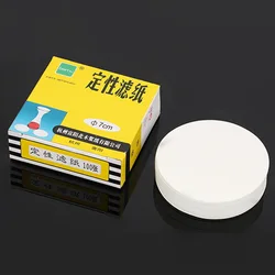 100Sheets 7cm Medium Speed Round Qualitative Filter Paper Laboratory Funnel Accessories Liquid Solid Separation Filter Paper