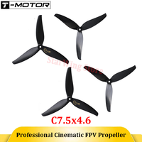 4PCS T-Motor C7.5x4.6 Cinematic FPV Propeller 4-Pack - Professional 3-Blade for FPV Freestyle/Long Range Drones