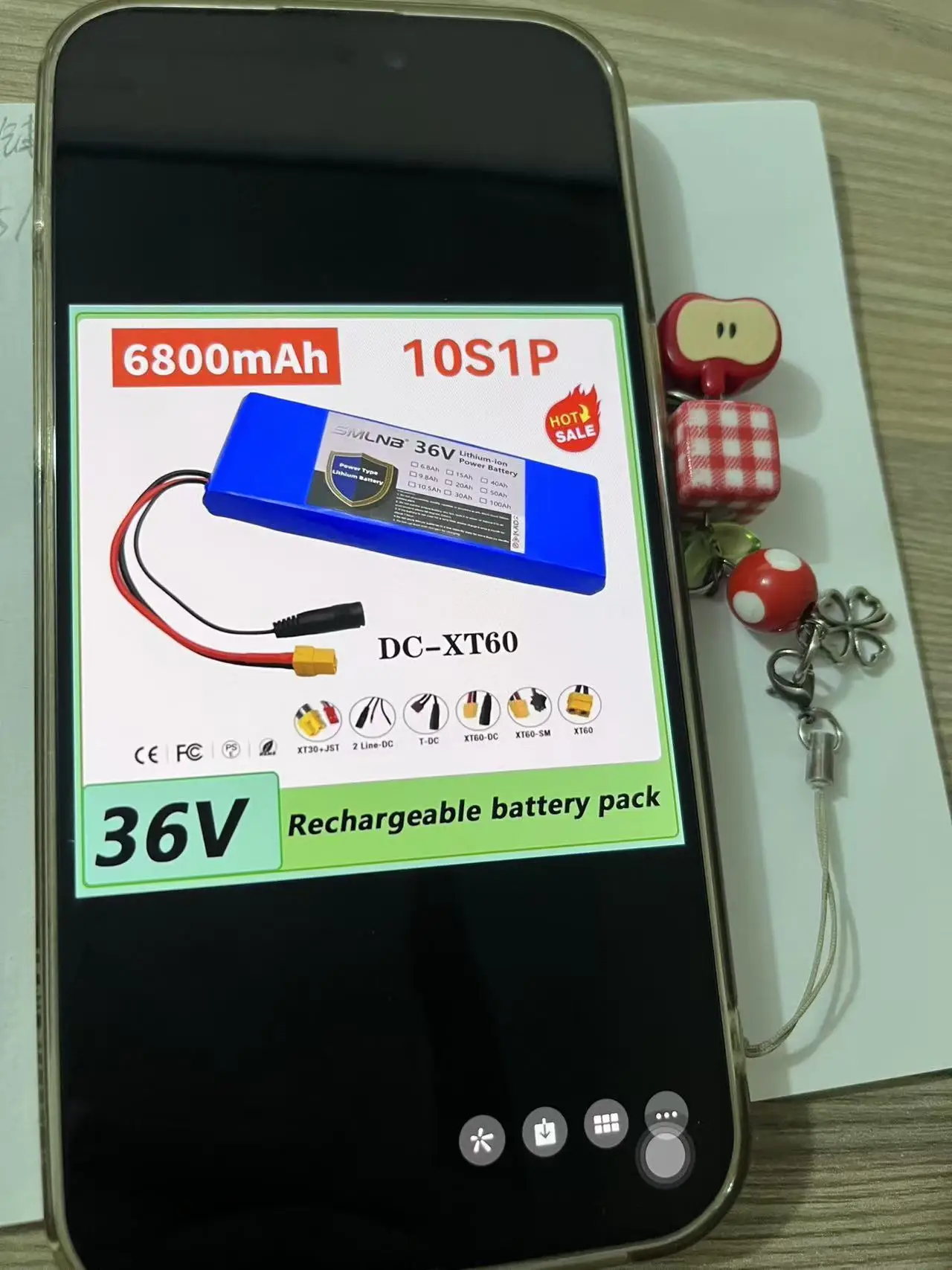 

36V 6800mAh 10S1P Rechargeable Batteries Battery Pack 18650 Lithium Li-ion Electric Car Bicycle Scooter 15A BMS 500W