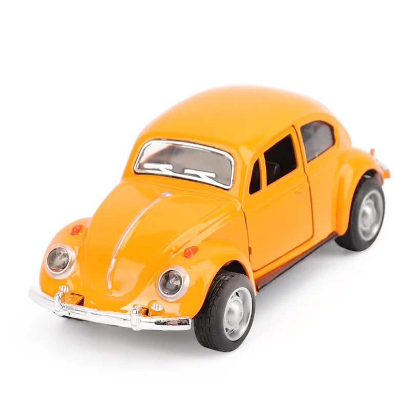 

1:36 Alloy Pull-Back Beetle Car Toy - Double Door Trolley Model,Collectible Diecast Vehicle for Boys Kids (Durable Metal Body)