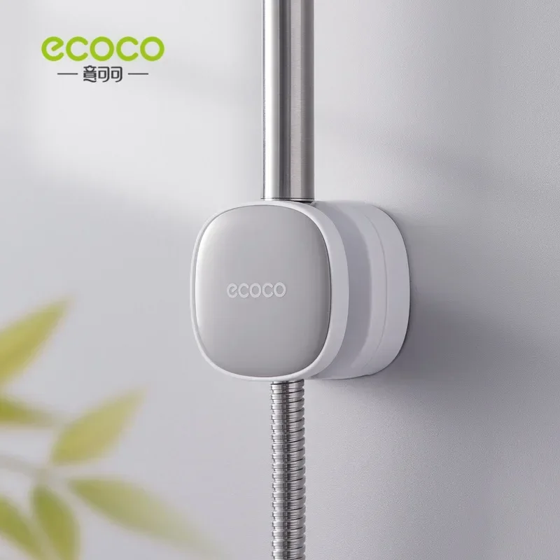 ecoco Shower bracket, universal shower head, nozzle mount, non punching suction cup holder, adjustable bathroom shower base