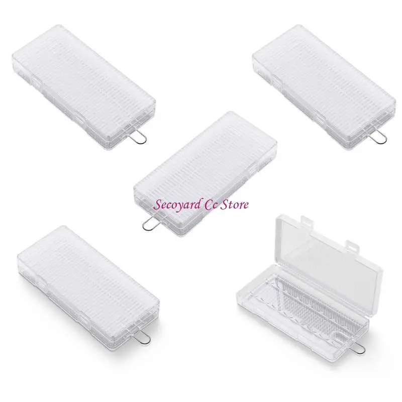 N3UC 2A Battery Organizers Storage Box with Clear Plastic Body, Latches Closures, 8 Slot Layout for 2A Battery Daily Sorting
