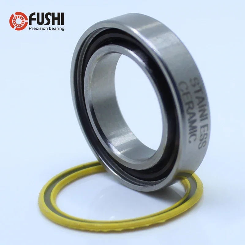 6902-2RS สแตนเลสแบริ่ง 15*28*7 มม. (1 ชิ้น) ABEC-3 6902 ฿จักรยานด้านหน้าด้านหลังฮับล้อ 15 28 7 ลูกเซรามิคแบริ่ง