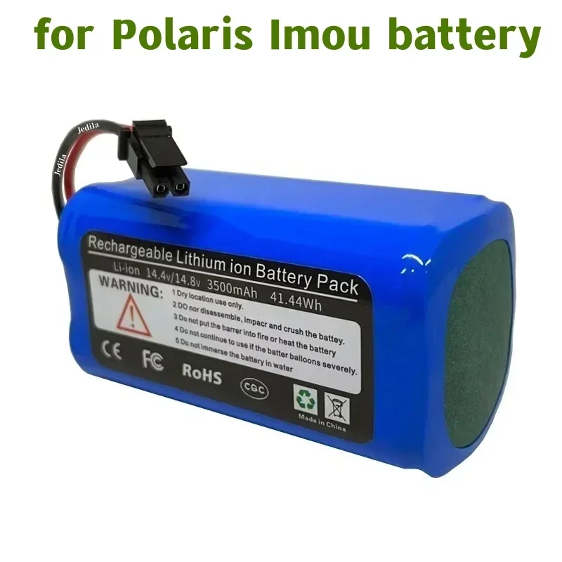 

100New 14.8V 3500mAh for Polaris Imou Battery of POLARIS 3500 Imou Bagotte BG800 KyvolE31 Coredy R750 Sweeping Robot Battery