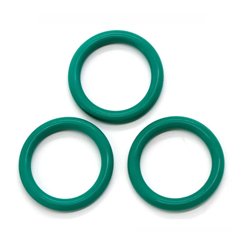 Green FKM Fluorine Rubber O-Ring OD8-70mm Thickness CS2.4/3.1/3.5mm Sealing Gasket Oil Resistant Acid & Alkali Resistant