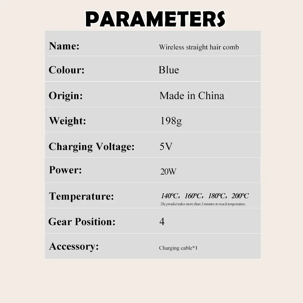 Беспроводной выпрямитель для волос 2 в 1, расческа, мини-выпрямитель с зарядкой через USB, быстрый нагрев, отрицательные ионы, уход за волосами, инструменты для укладки волос