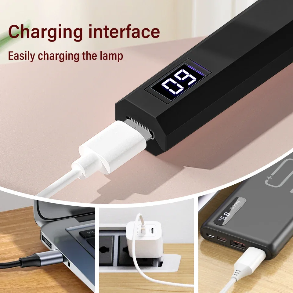 LIMEGIRL Portable UV/LED lumière pour ongles Portable Mini lumière UV avec 2 réglages de minuterie écran LCD LED lampe à ongles manucure usage domestique