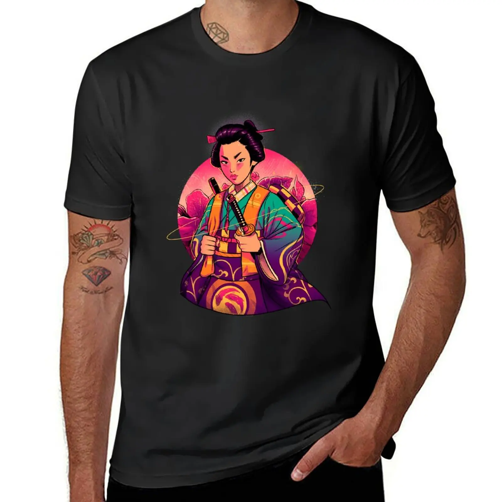 

Samurai Geisha T-Shirt T-Shirt new edition for a boy aesthetic clothes men clothing