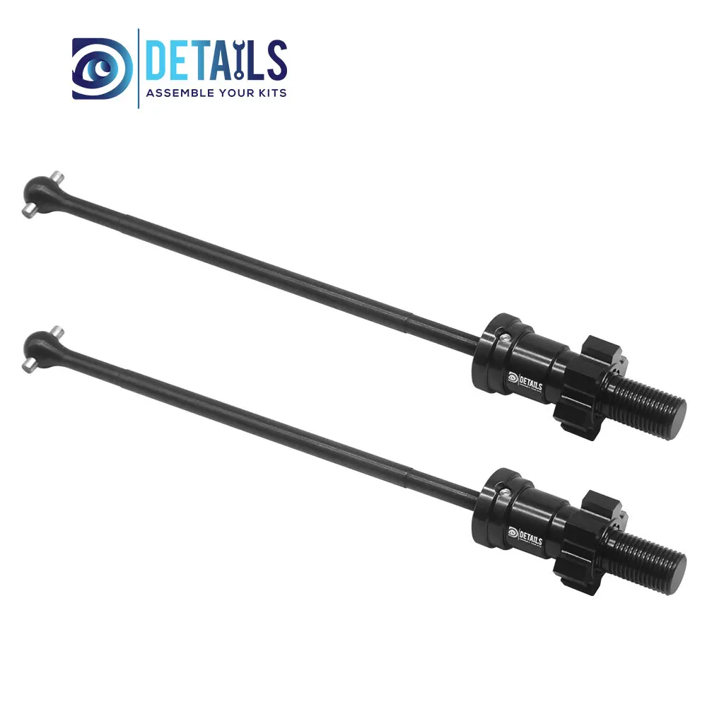 Hobby Details Metalowy Zestaw Wałów Napędowych Do Traxxas Pro Scale Sand FUNCO Samochód 2 szt./zestaw A: Czarny B: Czerwony