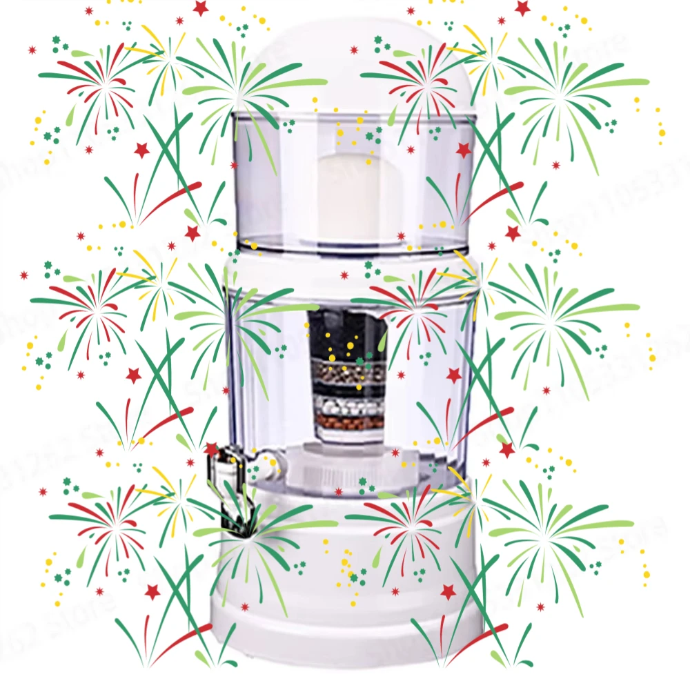 All-in-one Filter Bucket Direct Drinking Water Dispe nser Home Tap Well Water Multi-layer Purification