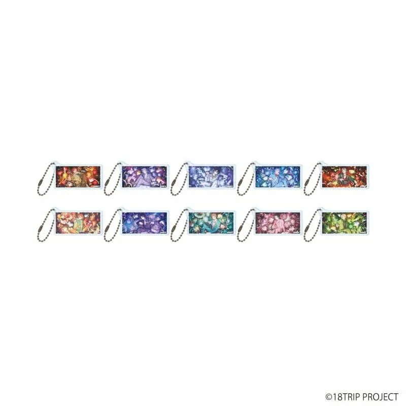 Llaveros colgantes rectangulares de acrílico de Game 18TRIP EIGHTEEN TRIP Kurama Ushio Shiramitsu Ryui, decoraciones para bolsos