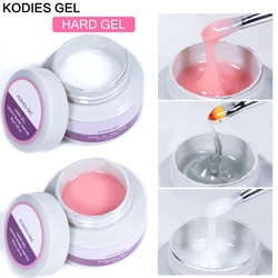 KODIES GEL 30g Builder Extension Nail Gel for Clear White Pink Construction UV Hard Gellak Camouflage Acrylic Manicure Sculptin