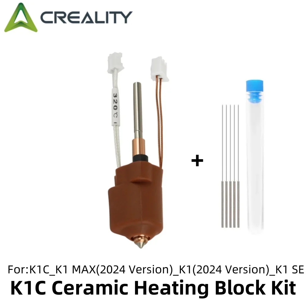 

CREALITY K1C Ceramic Heating Block Kit Quick-swap Nozzle Kit High Flow Printing 3d Printer Accessories 3D Printer Parts