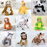 Umorden Infant Toddler Rabbit Dog Lion Tiger Dinosaur Costumes Baby Boys Girls Kigurumi Cartoon Animal Romper Halloween Purim