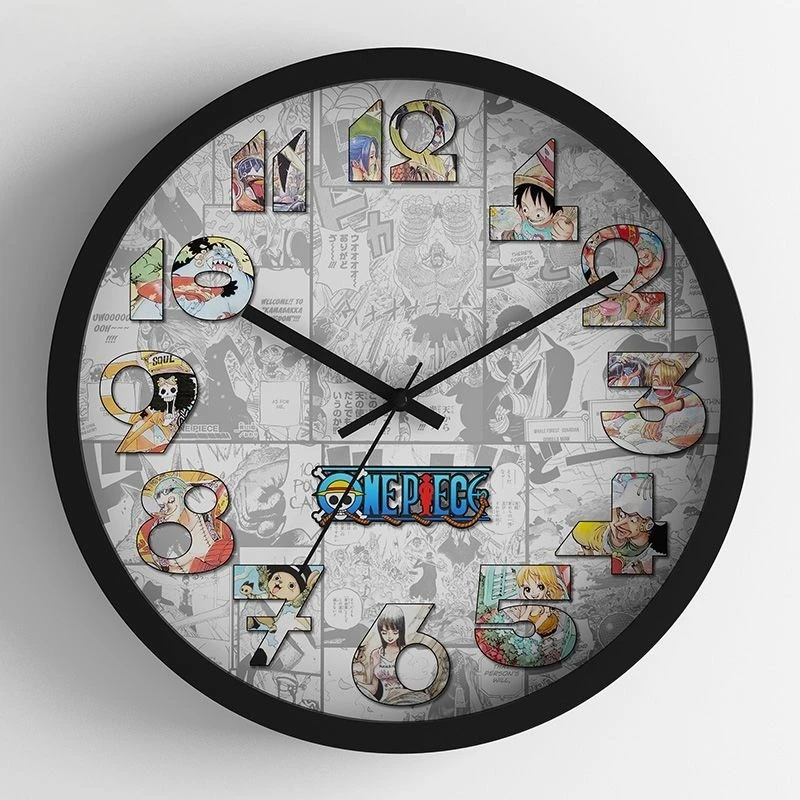 Новые настенные часы с героями аниме One Piece, креативные, для детской комнаты, милые мультяшные, для украшения гостиной, подарок на праздник