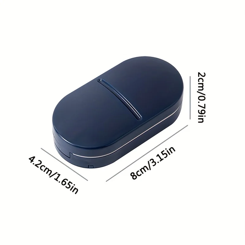 1pc Pill Cutter, For Cutting Small Or Large Pills In Half, Cuts Pills, Vitamins, Tablets, Stainless Steel Blade, Travel Sized