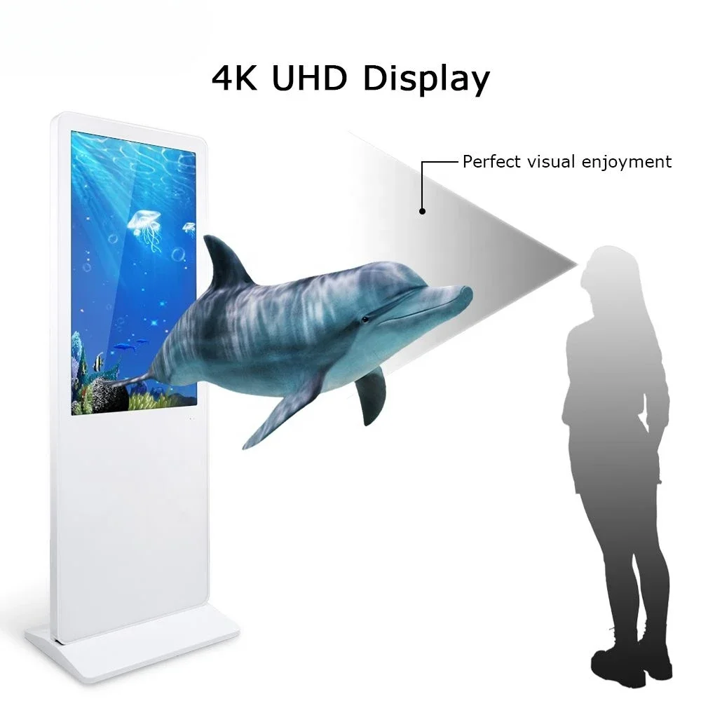 inch floor standing metal shell Win operating system capacitive touch LCD screen kiosk shopping mall digital signage