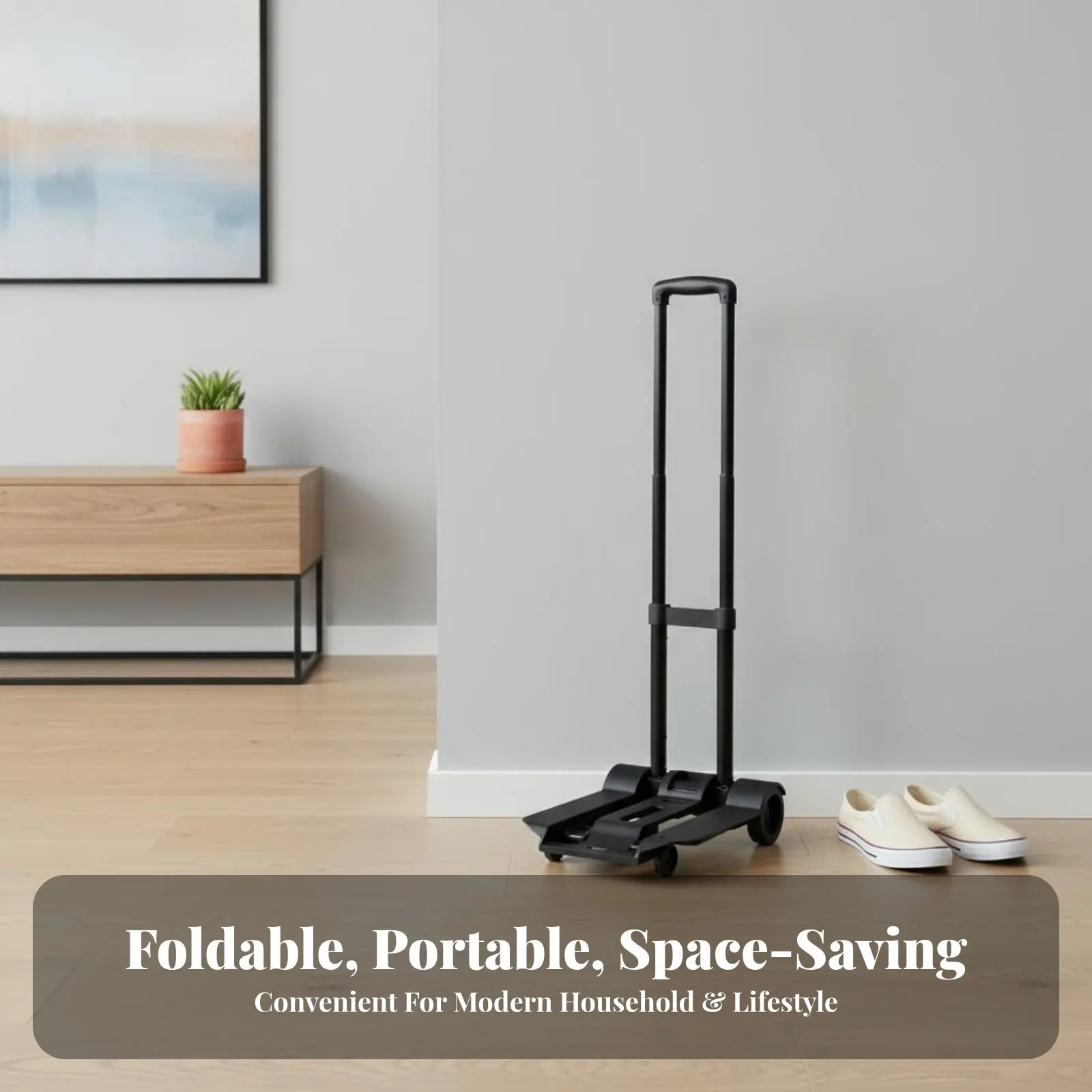 

Складная ручная тележка с 2 колесами, легкая и портативная, для покупателей, пожилых людей, для перевозки грузов, для аэропортов