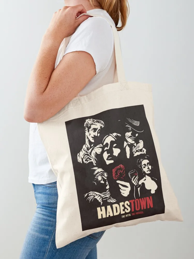 

Сумка-шоппер Hadestown, тканевая сумка с логотипом, экологичная сумка для покупок, женская сумка-шоппер.