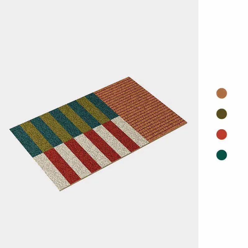 Rejillas de PVC, almohadilla antideslizante para el suelo, decoración estética para la habitación del hogar, alfombra geométrica