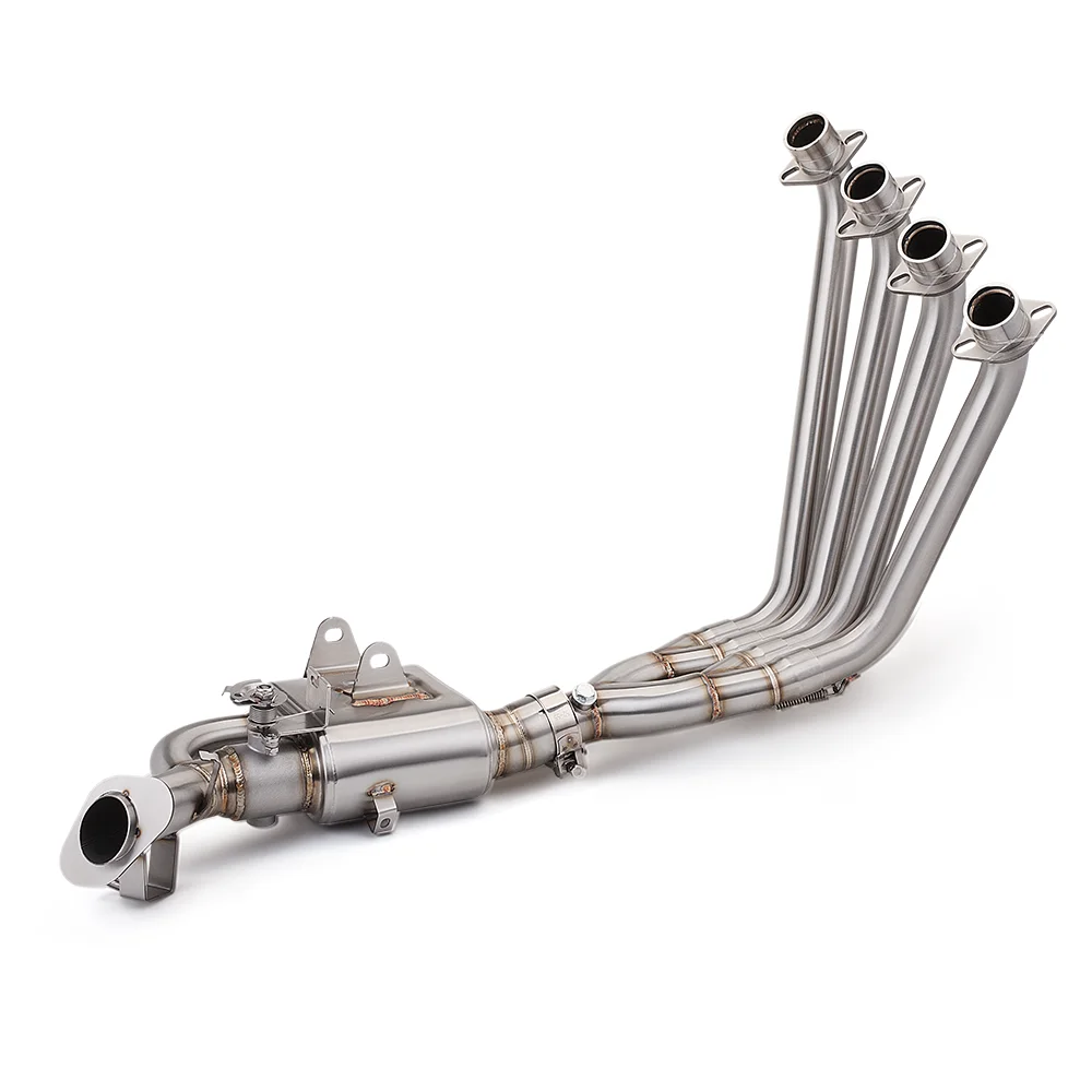 

Выхлопная труба мотоцикла STLF для CBR650F CBR650 CB650F, передняя соединительная труба, модифицированные клапаны для управления звуком, подходят для оригинального глушителя