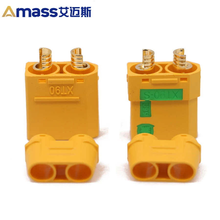 

Free shipping Amass 5pair Xt90s Xt90-s Anti Spark Male Female 4.5mm Bullet Connectors Plugs Rc Lipo Battery