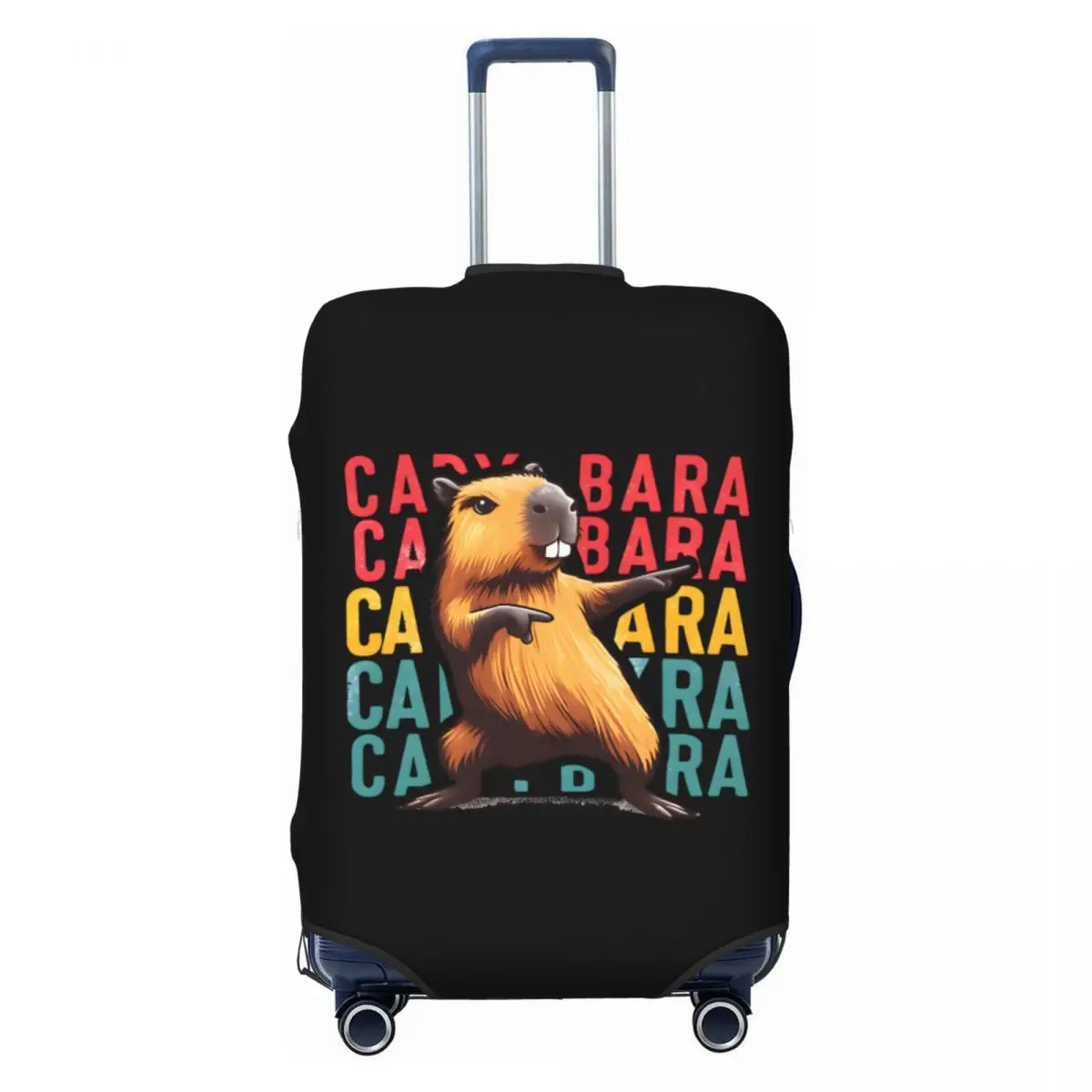 

Милый гигантский симпатичный чехол для багажа с капибарой, эластичный дорожный чемодан, защитные чехлы, костюм для 18-32 дюймов