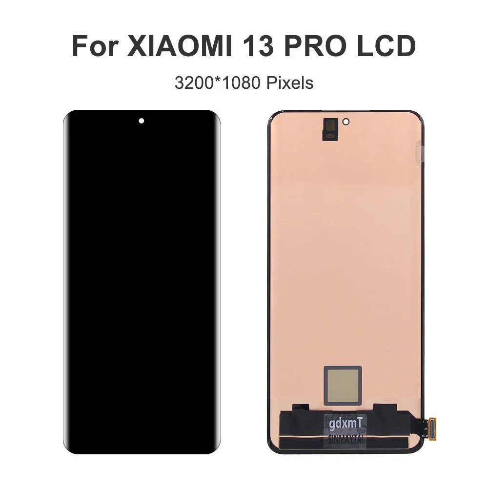 AMOLED For Xiaomi 13 Pro For Mi 13 Pro 2210132G 210132C LCD Display Touch Screen Digitizer Assembly Replacement