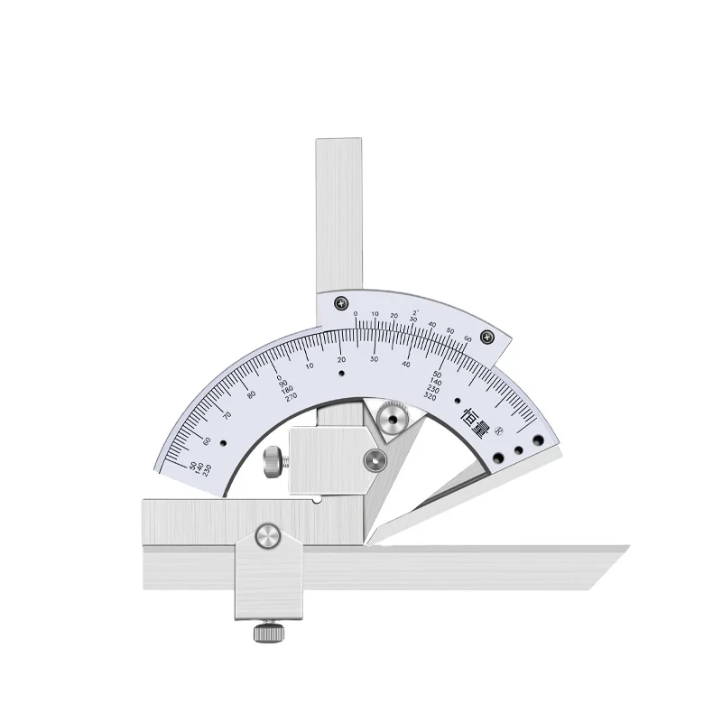 

Hengliang 320 Degree High-precision Stainless Steel Vernier Angle Ruler Angle Gauge Measuring Instrument Universal Angle Ruler