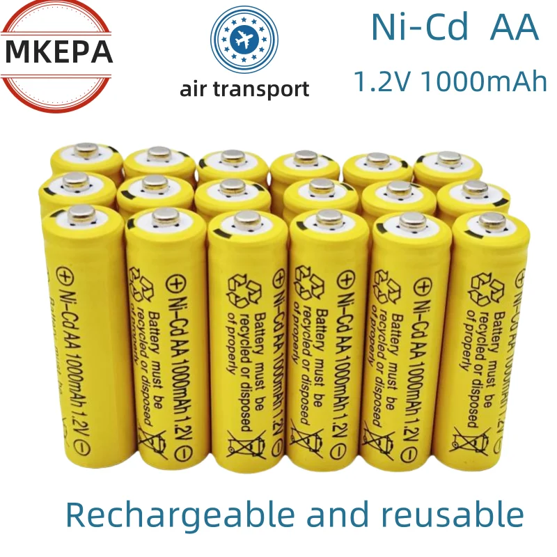 100% Original 1.2V AA1000mAh Rechargeable Alkaline Battery NI-MH 1.5 V Battery for Clocks Mice Computers Toys So On