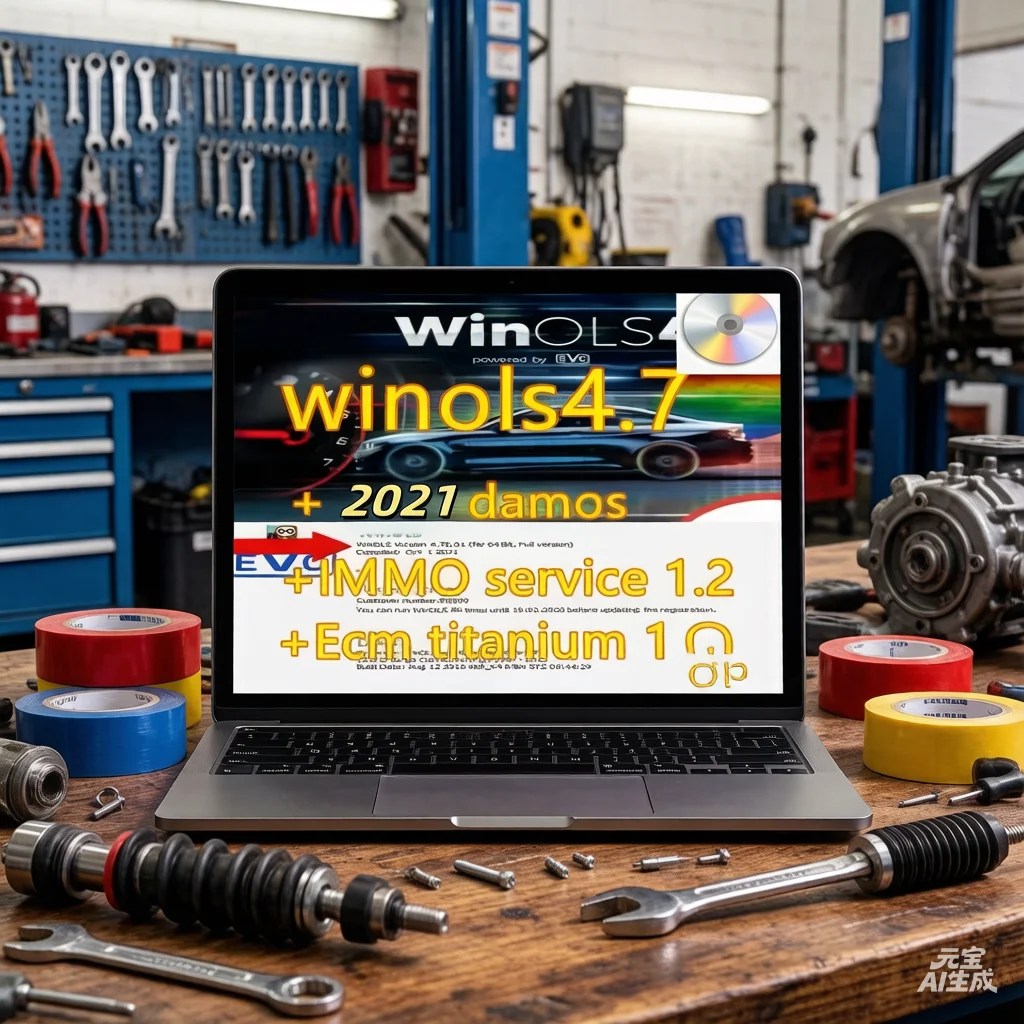 4 in 1 Winols 4.7 Full Activated + Damos 2021 Windows 7 10 11 No virtual Multi-language +ECM TITANIUM 1.61 + IMMO SERVICE Tool