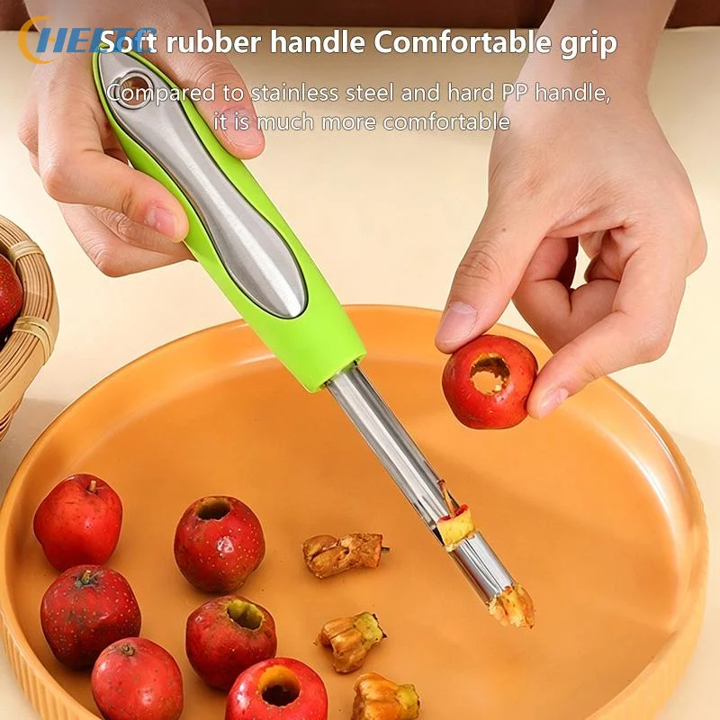 4 Piece Stainless Steel Fruit Pitting Tool Set For Quickly Removing Cores From Hawthorn Red Dates Apples And Pears