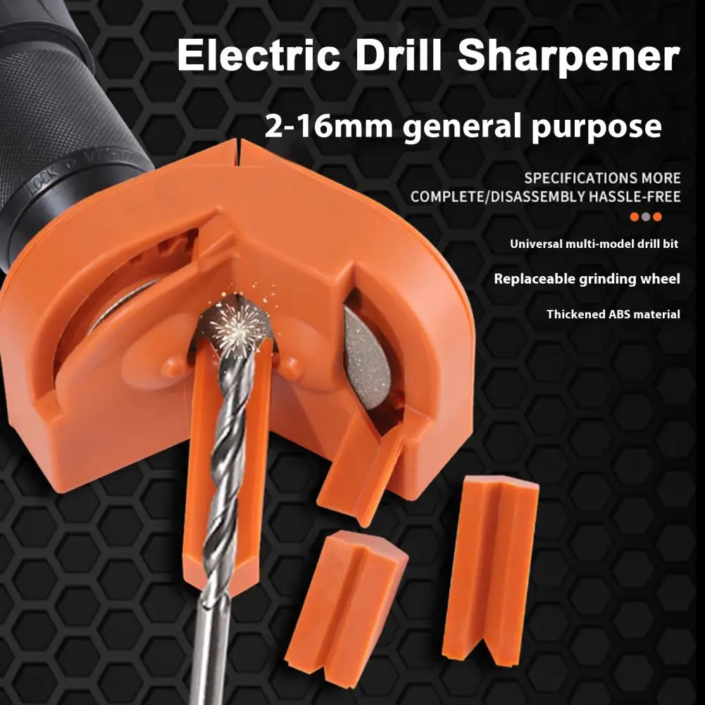 

Grinding Wheels Efficient Portable Drill Bit Sharpener Wear-resistant Multi-purpose Grinding Tool for Quick for Drills