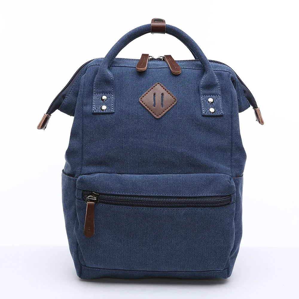 

Canvas Backpack Women Backpack For Girls Women bag vintage Mini backpack teenage girl school bag mochila feminina Mummy bag New