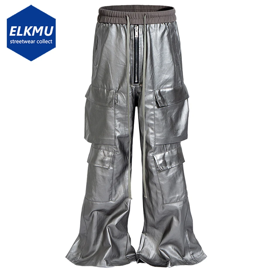 

Coating Cargo Pants Multi Pocket Loose Casual Baggy Pants Men Streetwear Harajuku Hip Hop Pants