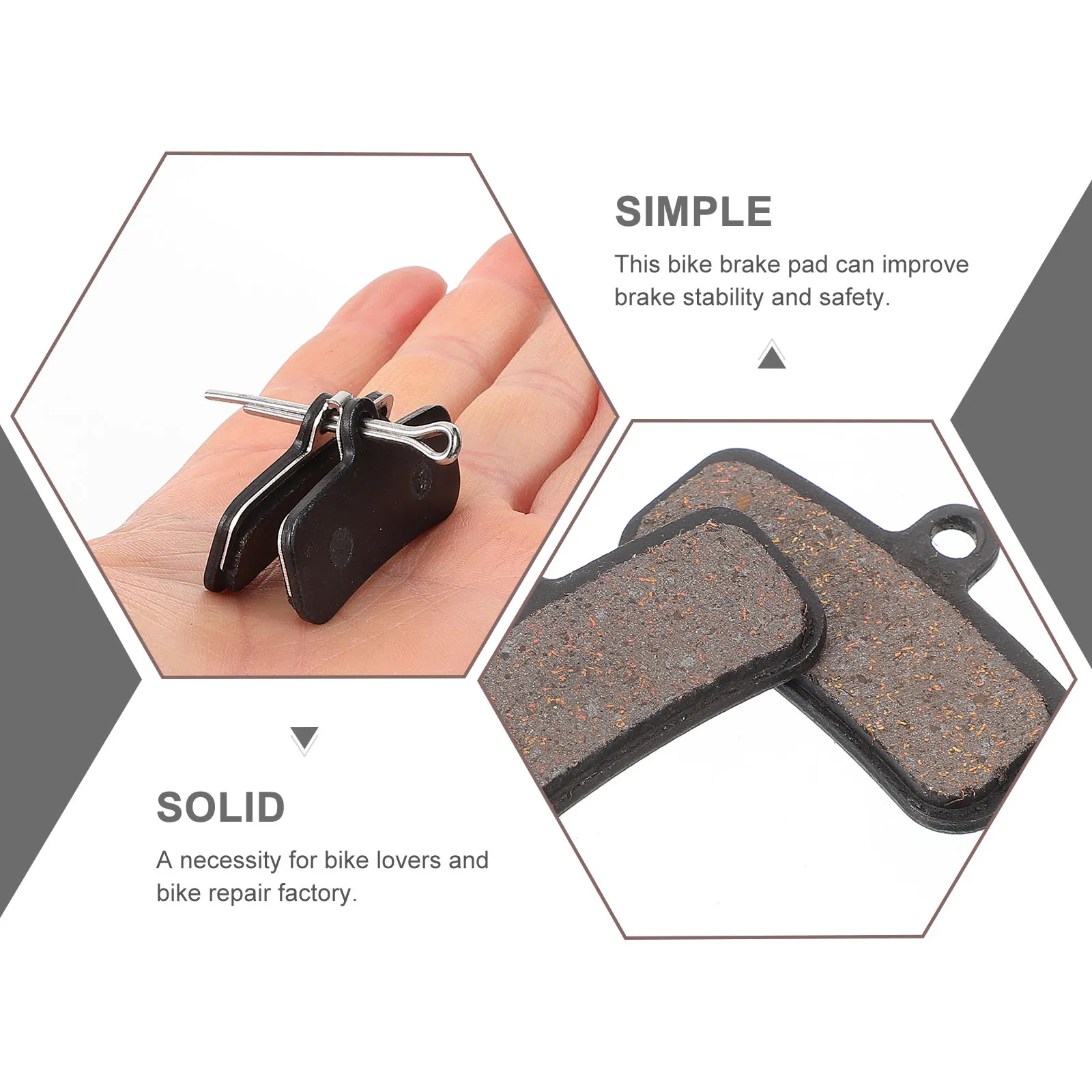

2Pairs Bike Pads Bicycle Disc Brake Pads for Mountain Bicycle Disc Metal TP01E M355 M446 Durable Cycling Supplies