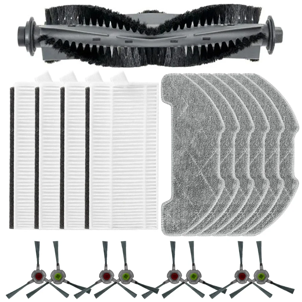 Maintain Excellent Vacuuming Results with For AIRROBO P30 Replacement Kit Main Brush Filters Mop Cloth Side Brushes