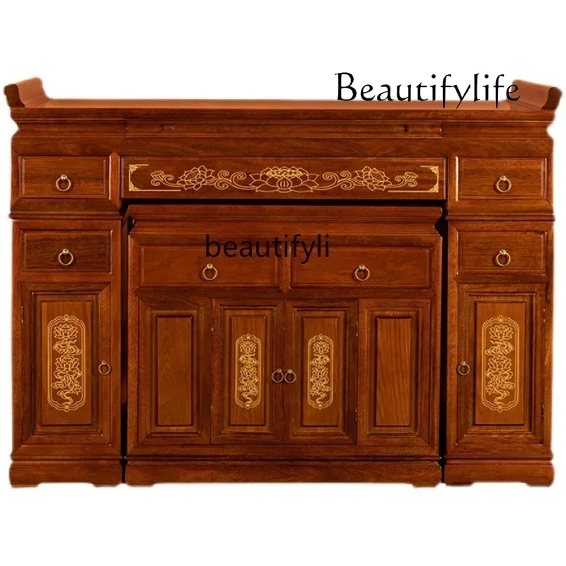 

N Solid Wood Rosewood Altar Buddha Shrine Home God Cabinet Worship Simple Buddha Worship Buddha Cabinet
