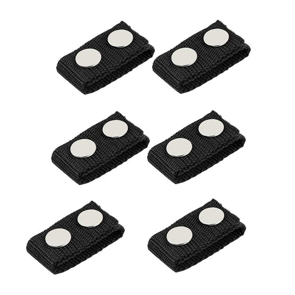 6個のタクティカルベルトキーパー、ナイロン製ヘビーデューティダブルスナップ、アウトドアキャンプ、ハイキング、法執行機関での使用に最適