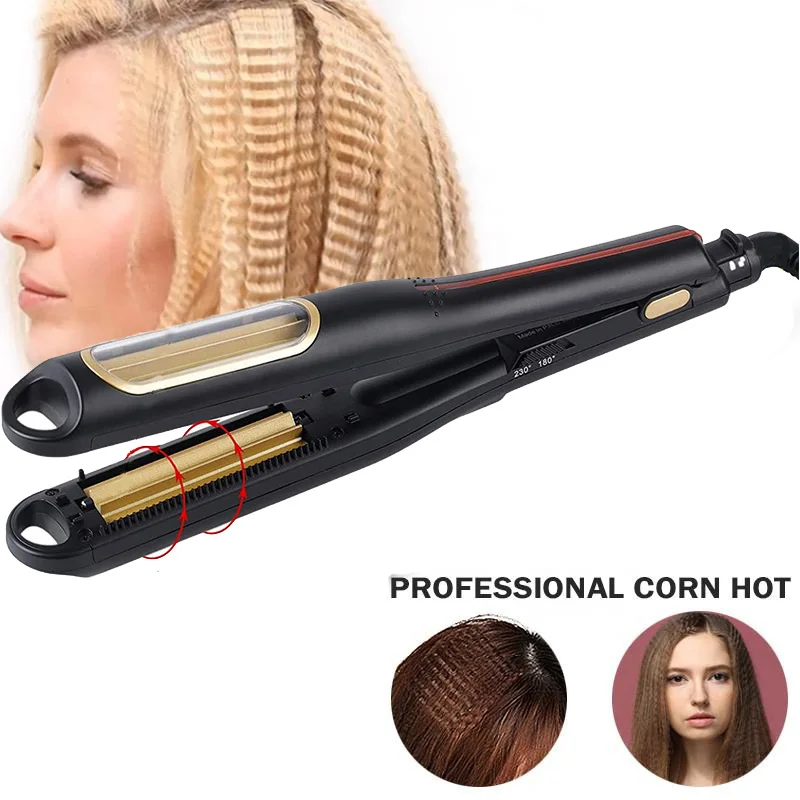 

Automatic Ceramic Corn Curling Iron Wool Roll Small Volume Electric Wave Perm Corrugation Curler Flat Iron Fluffy Curling Iron