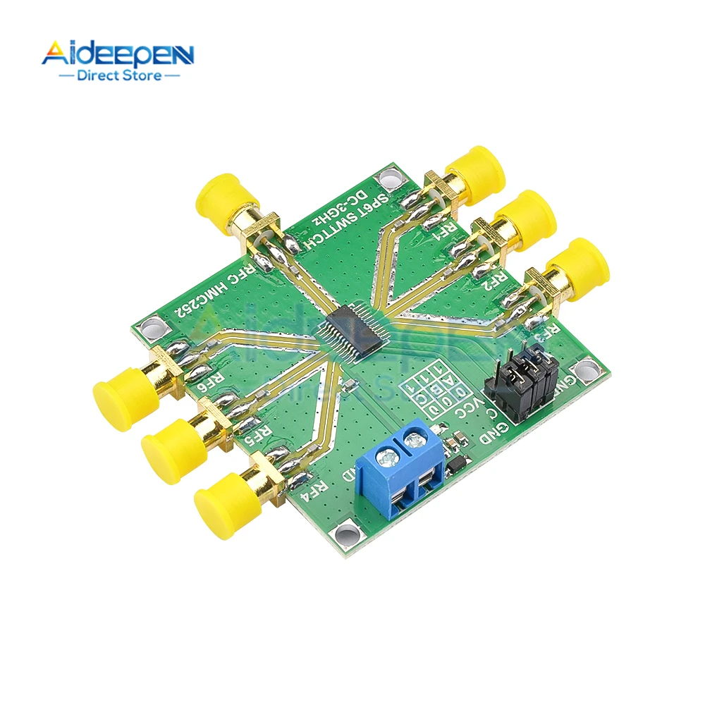 Nieodblaskowy moduł przełącznika RF Moduł przełącznika RF Jednobiegunowy 6-rzutowy nieodblaskowy element elektroniczny HMC252 DC-3 GHz