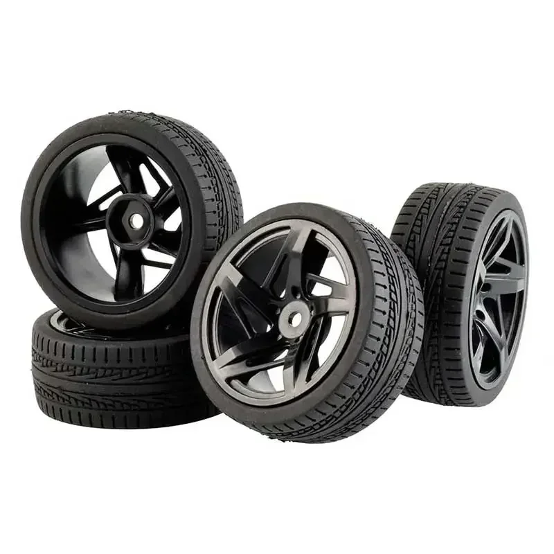 

64mm 1/10 RC Racing Car Tires On Road Touring Drift Car Tyre Wheel for Tamiya TT01 TT02 XV01 TA06 PTG-2 HPI WR8 Kyosho HSP