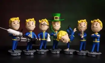 Bobblehead Söt Vault Boy Full Set Figurleksaker 6 best sales Fallout Bobblehead - №2